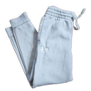 UNDER ARMOUR Youth Light Gray Jogger Sweatpants XS